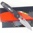 Carbon Fiber G10 Handle Stainless Steel Tactical Folding Pocket Knife Axis Lock