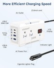 Vansoet 200w Car Power Inverter Dc 12v To 110v Ac Converter 200w-wh  White 