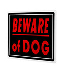 10 In  X 14 In  Aluminum Beware Of Dog Sign
