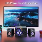 Computer Speakers Surround Sound Wired Pc Gaming Bass 3 5mm Jack Usb Powered
