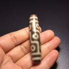 Vintage Tibetan Dzi Beads Old Agate 9 Eyes Amulet Pendant 13  58mm