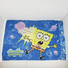 Vintage 2001 Nickelodeon Spongebob Squarepants Blue Graphic Standard Pillowcase