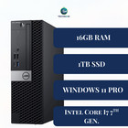 Dell Optiplex 7050 Core I7 Desktop Computer 16gb Ram 1tb Ssd Wi-fi Windows 11