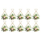 10pcs Standing suspension Wedding Basket Flower Stand Diamond Shape Centerpieces