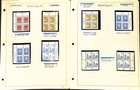Canada Stamp Collection On 18 Pages  Mint Nh Inscription Blocks Definatives  ba 