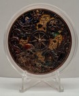 Cursed Pirate Treasure Map 1 Oz   999 Fine Copper Round W capsule - Lot Of 3 