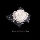 144pcs Artificial Rose Flower Heads  White Mini Faux Flowers 0 8 -1 