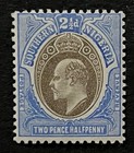Travelstamps   1907 Southern Nigeria Stamps Sc  24  Mint  2 1 2d Mogh