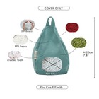 2pcs Cover Of Mini Bean Bag Chair Cell Phone Holder  no Filler  Ultra Soft Mi   