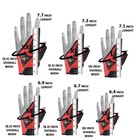 Archery Shooting Glove 100  Leather Left Hand Green Blue Red