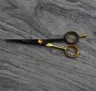 6  Professional Barber Salon Hair Cutting Black   Gold Japanese Scissor Shears