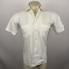 Vtg 50s 60s Arrow Sanforized Shirt Loop Collar Wash   Wear Cotton Medium Mens 15