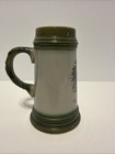German Beer Stein-made In West Germany Coat Of Arms Green Vintage