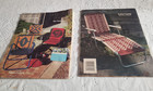 Lot Of 2 Macrame Lawn Chair Pattern Books  Patio Chair  Furniture Fan Fare