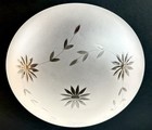 Antique vtg Starburst Frosted Cut Glass Replacement Globe Shade 10    Fitter