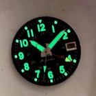 Luminous Black White 29mm Field Watch Dial Face Fit Nh35 Nh34 Gmt Dive Watch