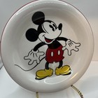 Disney Mickey   Co Gibson Mickey Mouse 3 Piece Ceramic Dish Set With Box