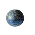 Vintage Glass Art Vase Signed 1993 Iridescent Blue Textured Pattern Studio Decor