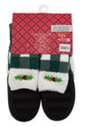 Disney Parks Christmas Holidays Slipper House Shoes Sock Set Mickey M7 8  W9 10