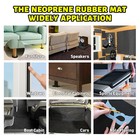 4 Sheets 20mm 12 x8 2  Adhesive Neoprene Rubber Sheet Sponge Foam Pad For Craft