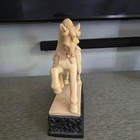 Vintage-style Equestrian Horse Sculpture     Ornate Decorative Statue