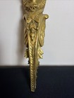 Antique Victorian Lady Figure 19th Century Bronze Brass Gilt Furniture Mount 12   
