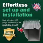 6  X 11 5 Ft  Mill Finish Aluminum Leaf Protection  Diy