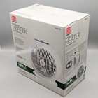 New Warm Wave Hfq15a Electric Fan Portable Heater With Thermostat Small White