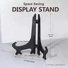 8 Inch Black 6pcs set Plastic Easels Plate Display Stands Picture Frame Stand Ho