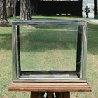 Vintage Metaframe Style Chrome Aquarium Fish Tank 2 Gallon Tapered Small Plant
