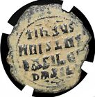 Byzantine  Anonymous Christ Follis  975-1035 Ad  Class A2 a3  Ngc Vf