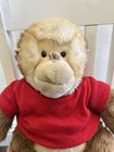 Vintage Commonwealth Monkey Plush Stuffed Animal Red Shirt Brown Ape Toy 12 