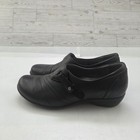 Dansko Shoes Womens 38 Black Leather Slip On Comfort Work Nurse Walking