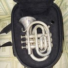 Jupiter Bb Pocket Cornet Silver Plated W  Case
