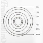   24 Pack Metal Rings Hoops Dream Catcher Macrame Steel Craft Floral Hoop For   