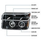 04-12 Chevy Colorado Gmc Canyon Led Projector Headlights Corner Lamps Pair Black
