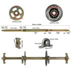 29  32    44    Atv Go Kart Rear Live Axle Shaft Kit Brake Assembly Wheels Golf Cart