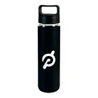 Peloton - 16 Oz Glass Water Bottle Lot Of 3 - Rubber Grip With Screw On Top Lid