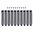 10 Pack Black Pci Slot Cover Hard Steel Filter Blanking Plate With Screws