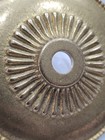 Vintage Antique Victorian Brass Rosette Escutcheon For Door Handle Royal Floral