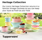 Tupperware Heritage Food Storage Container Set W  Lids 18 Piece Plastic