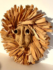 Exceptional Large Vintage New York Iroquois 18    Corn Husk Mask  Excellent-mint 