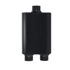 Universal Mufflers Performance Automotive Exhaust 2 5  In - 2 5  Dual Out Black