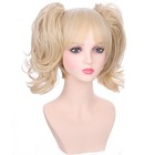 Pattnium Blonde Wig For Kids Girls Short Ponytail One Size  