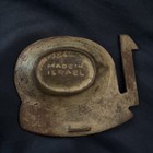 Solid Brass Ashtray Tray  10 Years Of Israel  Ca1958 Judaica Holy Land Souvenir 