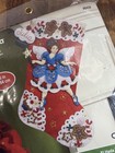 Bucilla Fairy Sweet Christmas Stocking Felt Applique Kit 16  Gingerbread 86421