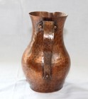 Vintage Mid Century German Hammered Copper Pitcher By Oskar Adrian Handarbeit 