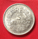 France 1947 5 Francs Coin  Km 888b  31 1 Mm