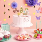 38 Years Old Black And Yellow Arc 3d Birthday Candles For Cake Decoration 