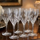 6 Vtg 90s Schott Zwiesel Revue Crystal Wine Goblets German Crystal 8 25  Z Mark